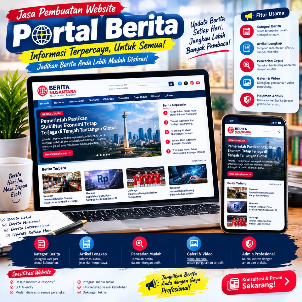 WEBSITE PORTAL BERITA
