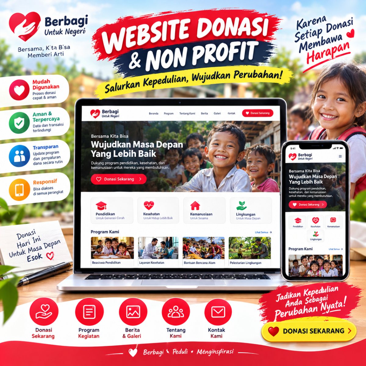 WEBSITE NONPROFIT / DONASI